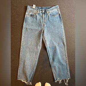 Levi's 568 Loose Straight Jeans with Raw Hem